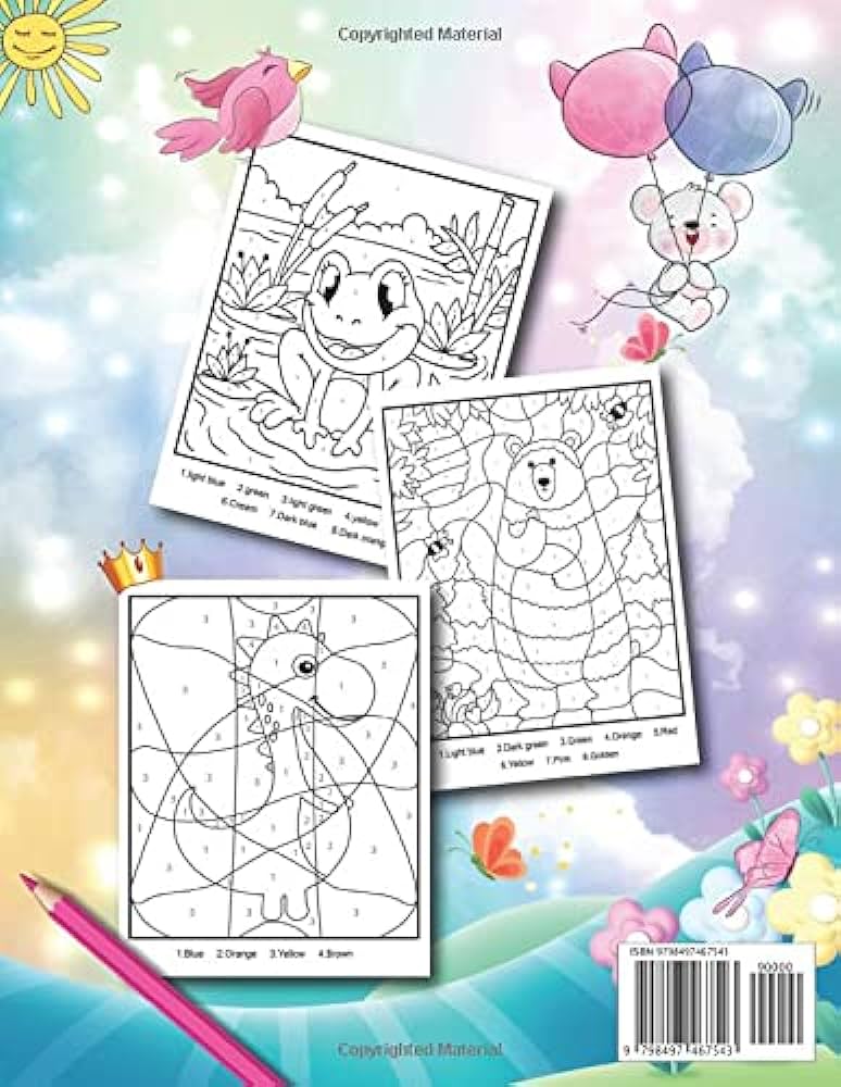 Color by numbers for kids ages