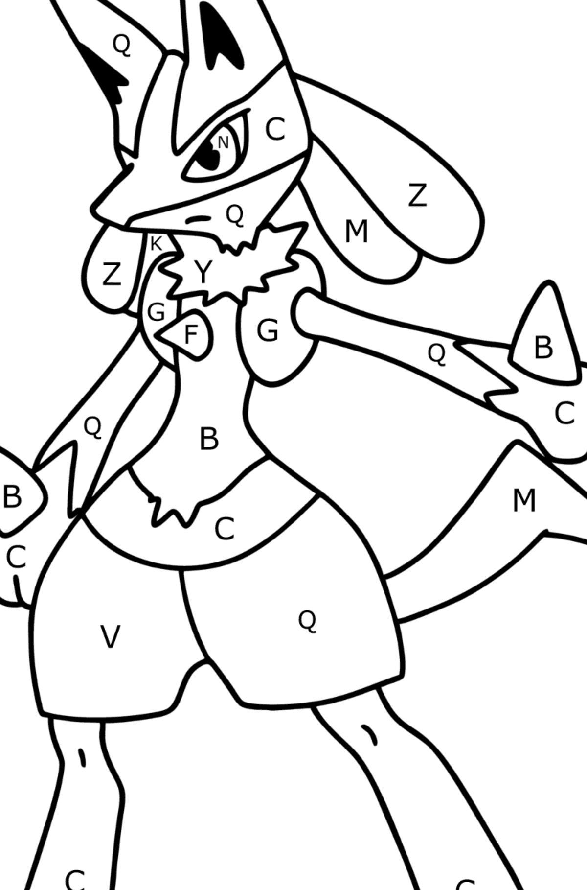 Coloring page pokemon go lucario â online and print for free