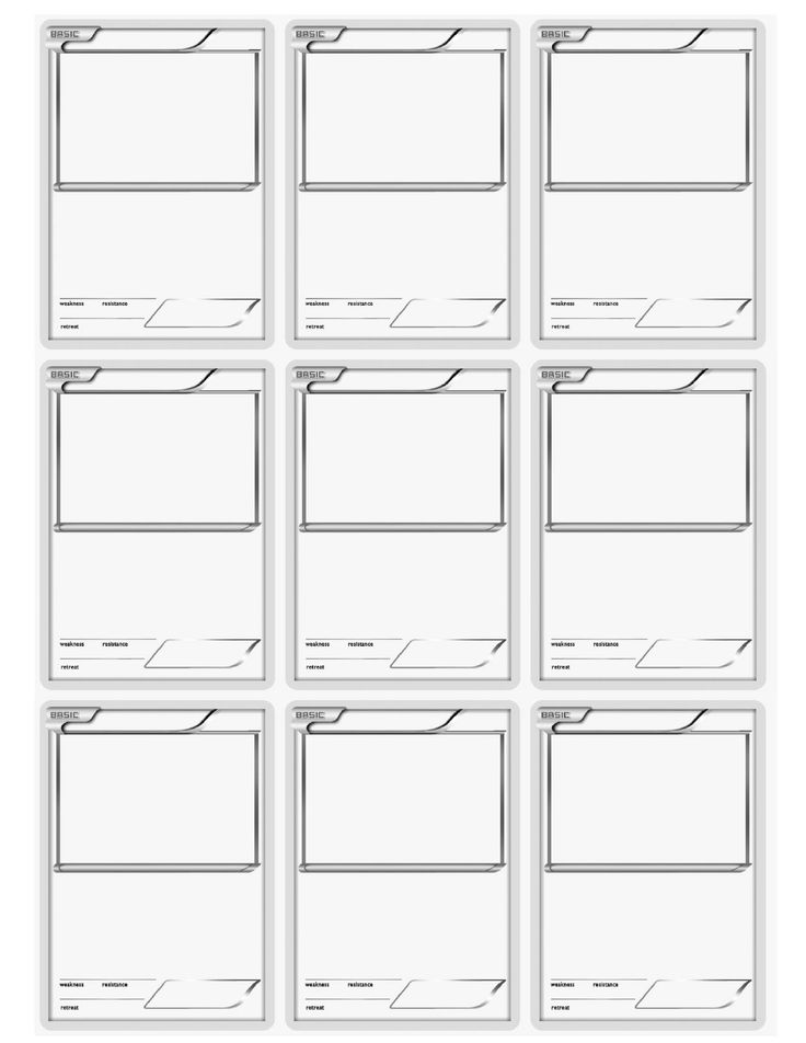 Printable pokemon cards barefoot blonde pokemon card template pokemon cards card templates printable