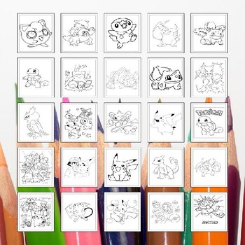 Experience the magic of pokemon with printable pikachu coloring pages for kids