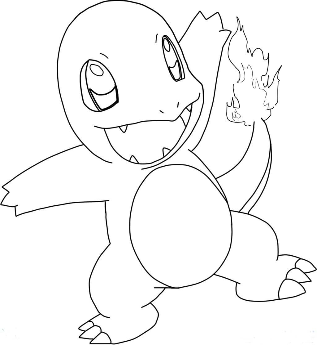 Charmander coloring pages