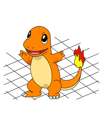 Charmander coloring pages for kids to color and print