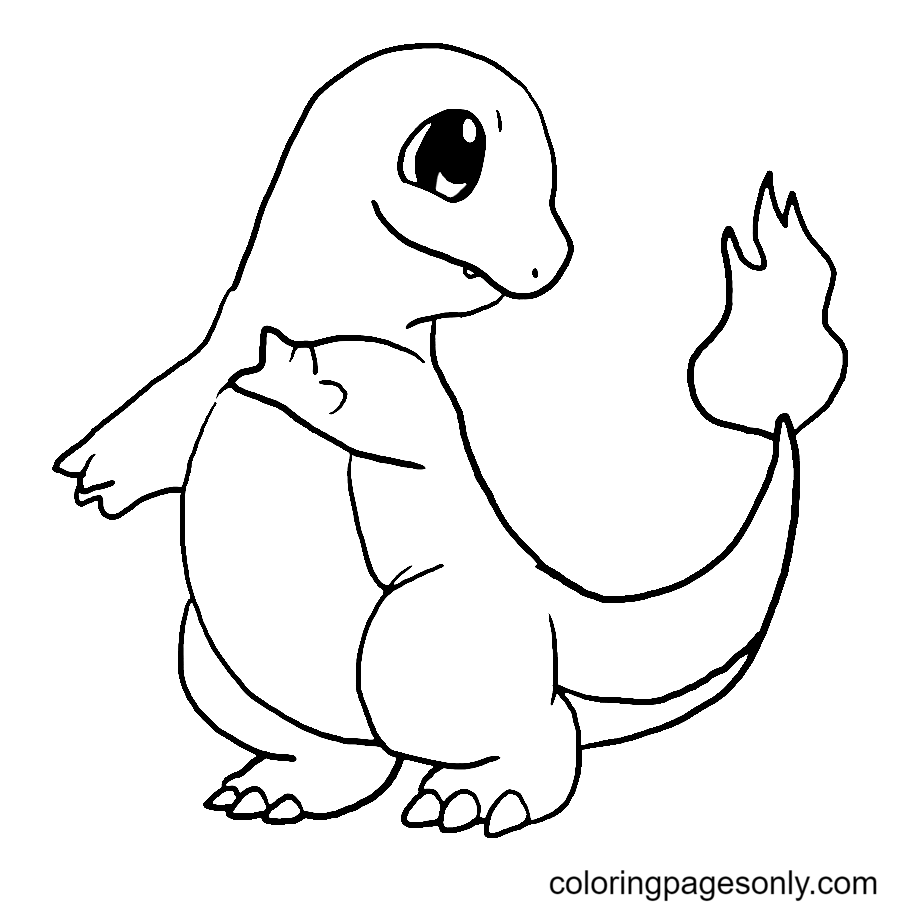 Charmander coloring pages