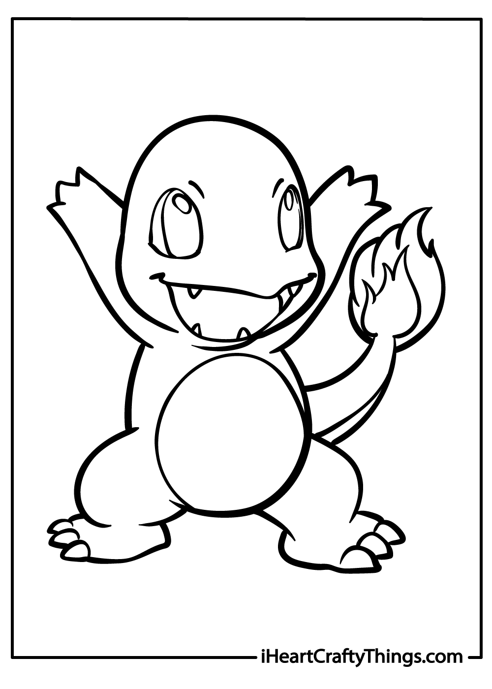 Charmander coloring pages free printables