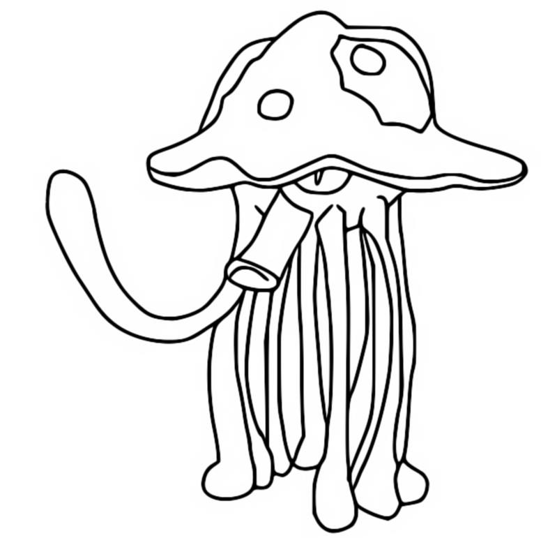 Toedscruel pokemon coloring page