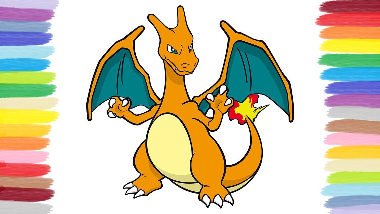 How to color charizard pokãmon