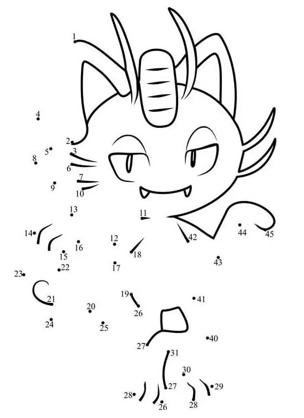 Pokemon dot to dot
