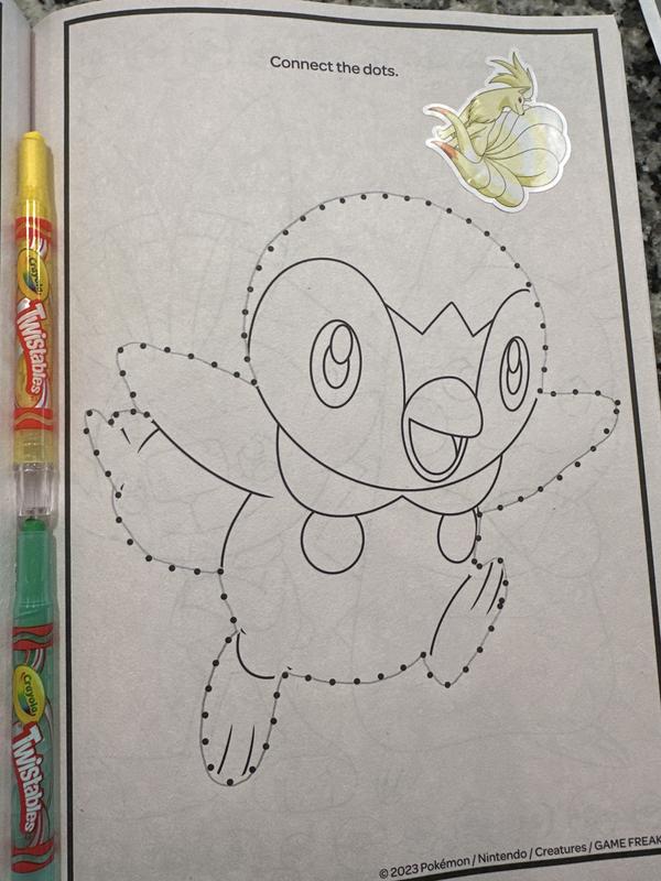 Pokãmon coloring book with stickers pages