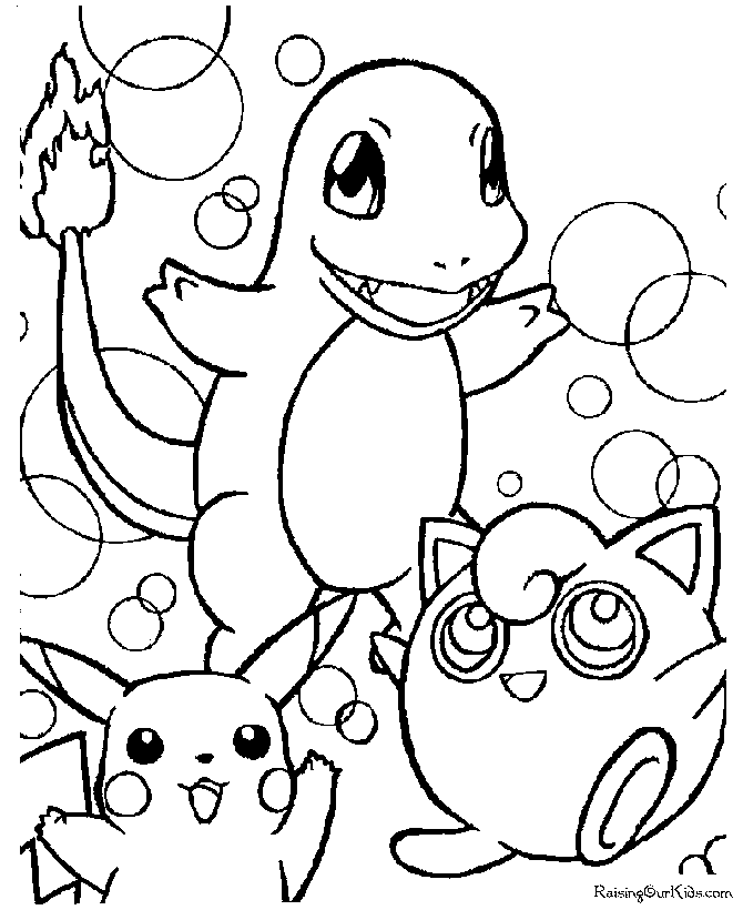 Free pokemon coloring page
