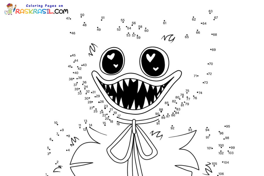 Dot to dots coloring pages