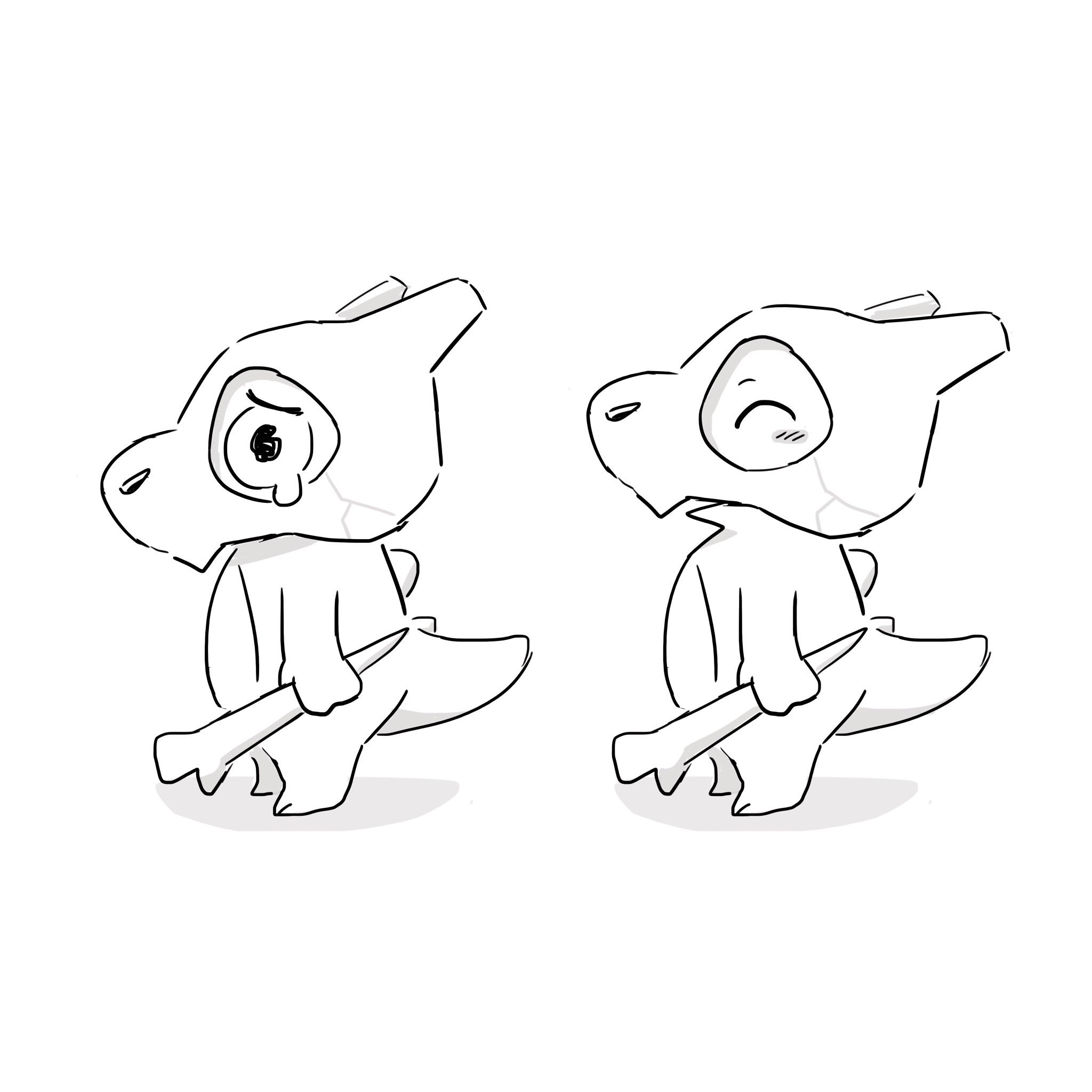 Megan bammann on x some cubone sketches because that baby needed a hug in detective pikachu pokemon detectivepikachu cubone sketch httpstcotudjbayhf x