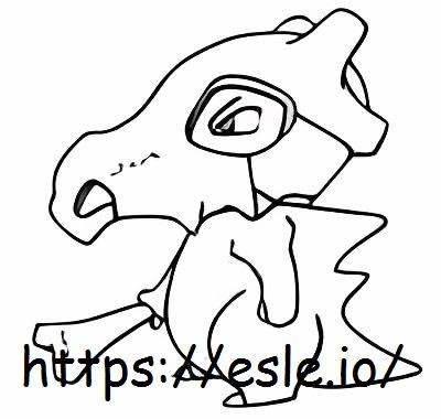 Cubone coloring page