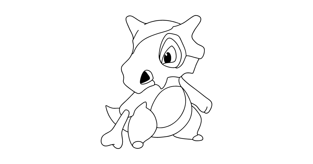 Coloring page pokemon go cubone â online and print for free