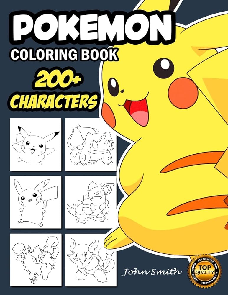 Pokemon coloring book coloring book for kids
