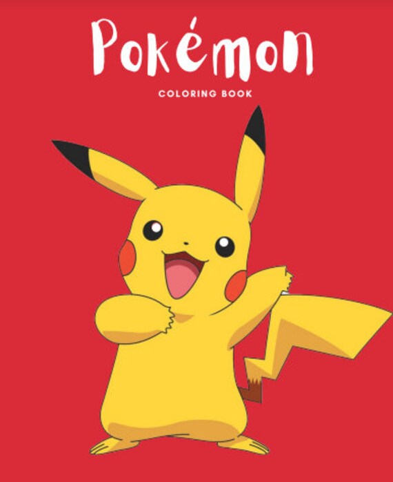 Pokemon coloring pages instant download