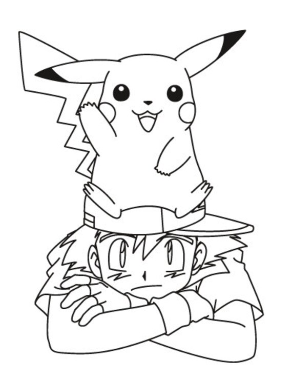 Pokemon coloring pages instant download