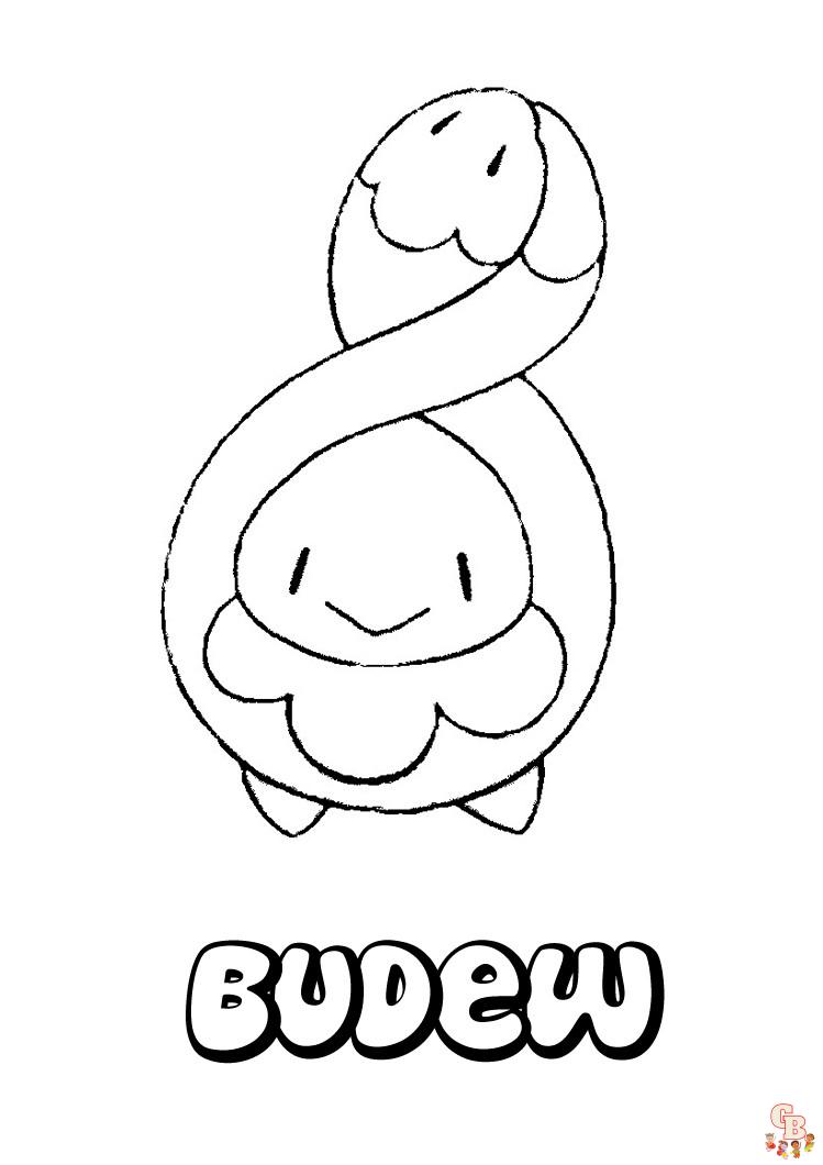 Fun and educational pokemon budew coloring pages for kids