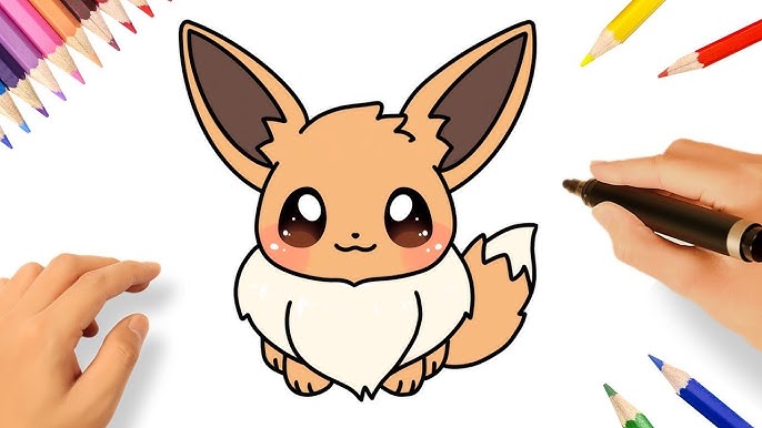 How to draw chibi easy pokeon pikachu â eevee â charander