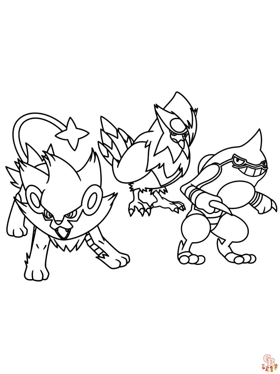 Pokemon coloring pages free printable sheets at
