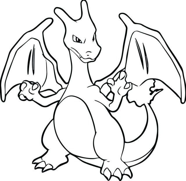 Excellent picture of charmander coloring page
