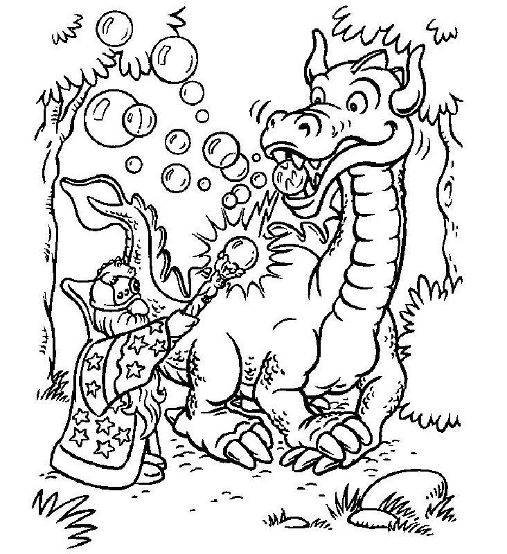 Free printable dragon coloring pages for kids