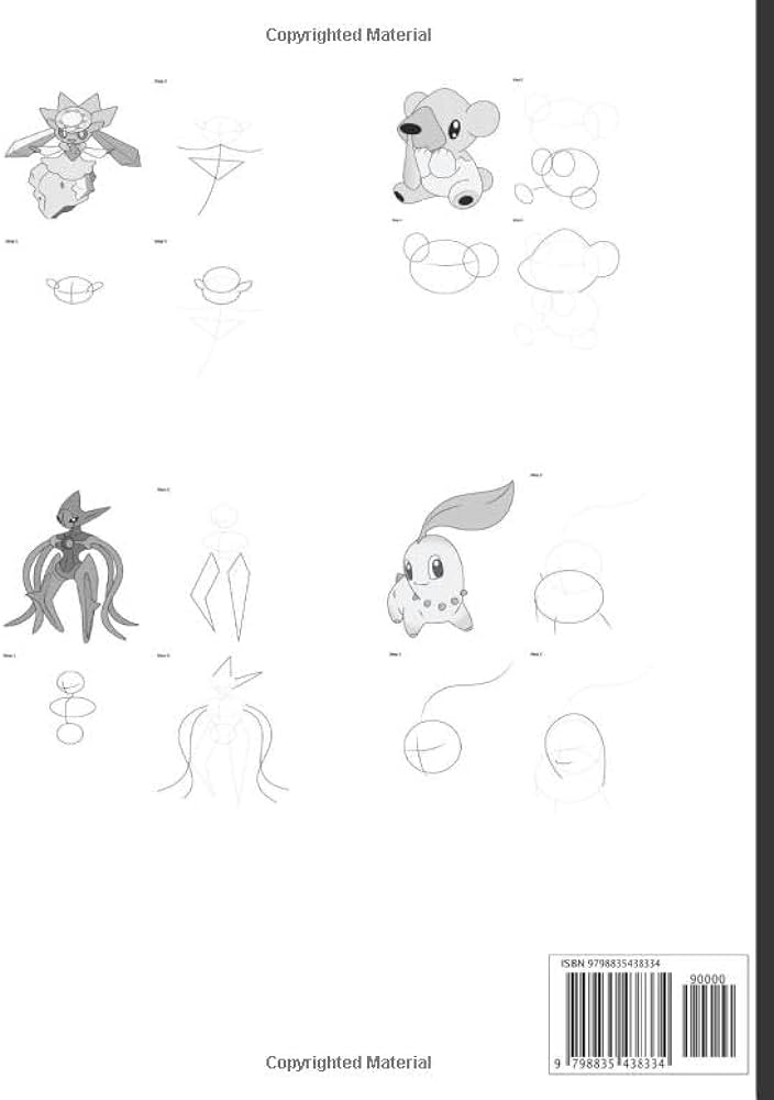 How to draw pokãmãnn how to draw characters unofficial drawing book age