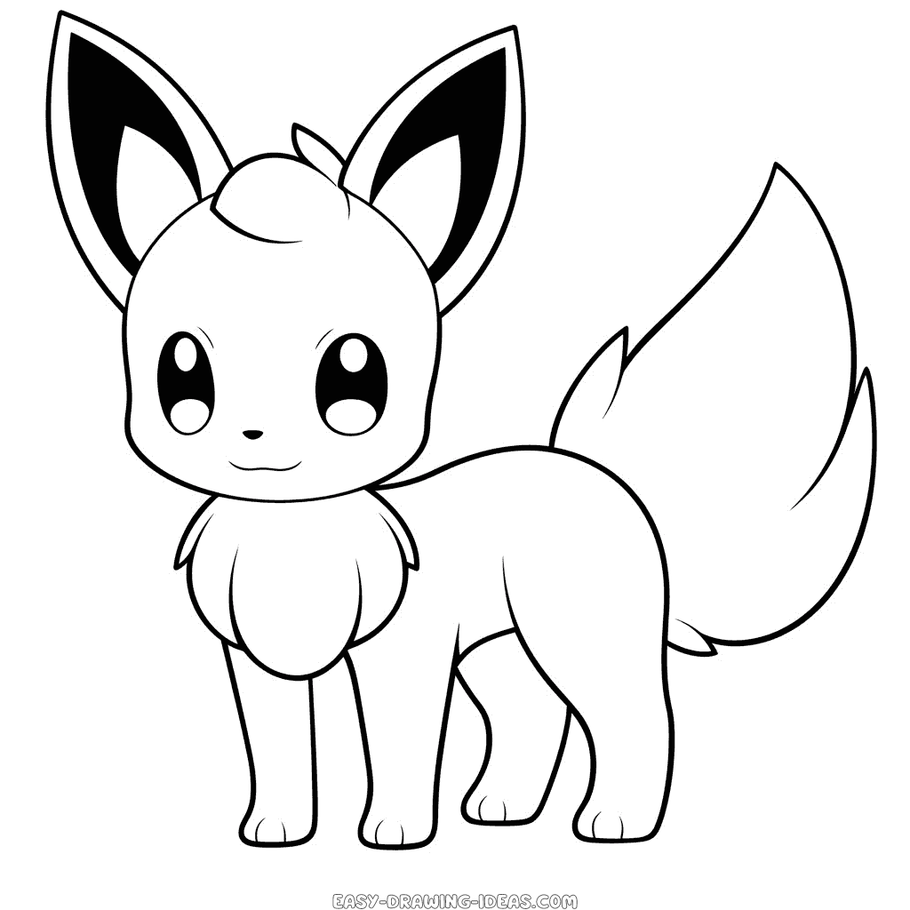 Eevee easy drawing easy drawing ideas
