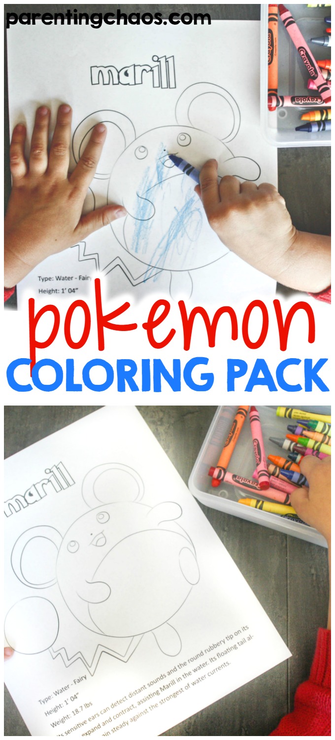 Pokãmon coloring pages â parenting chaos