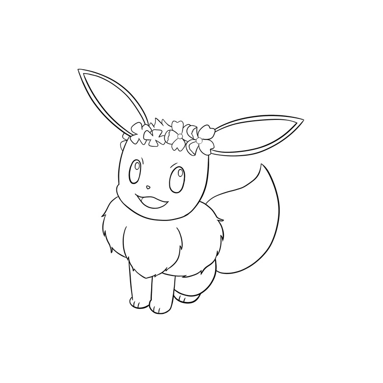 Eevee coloring page