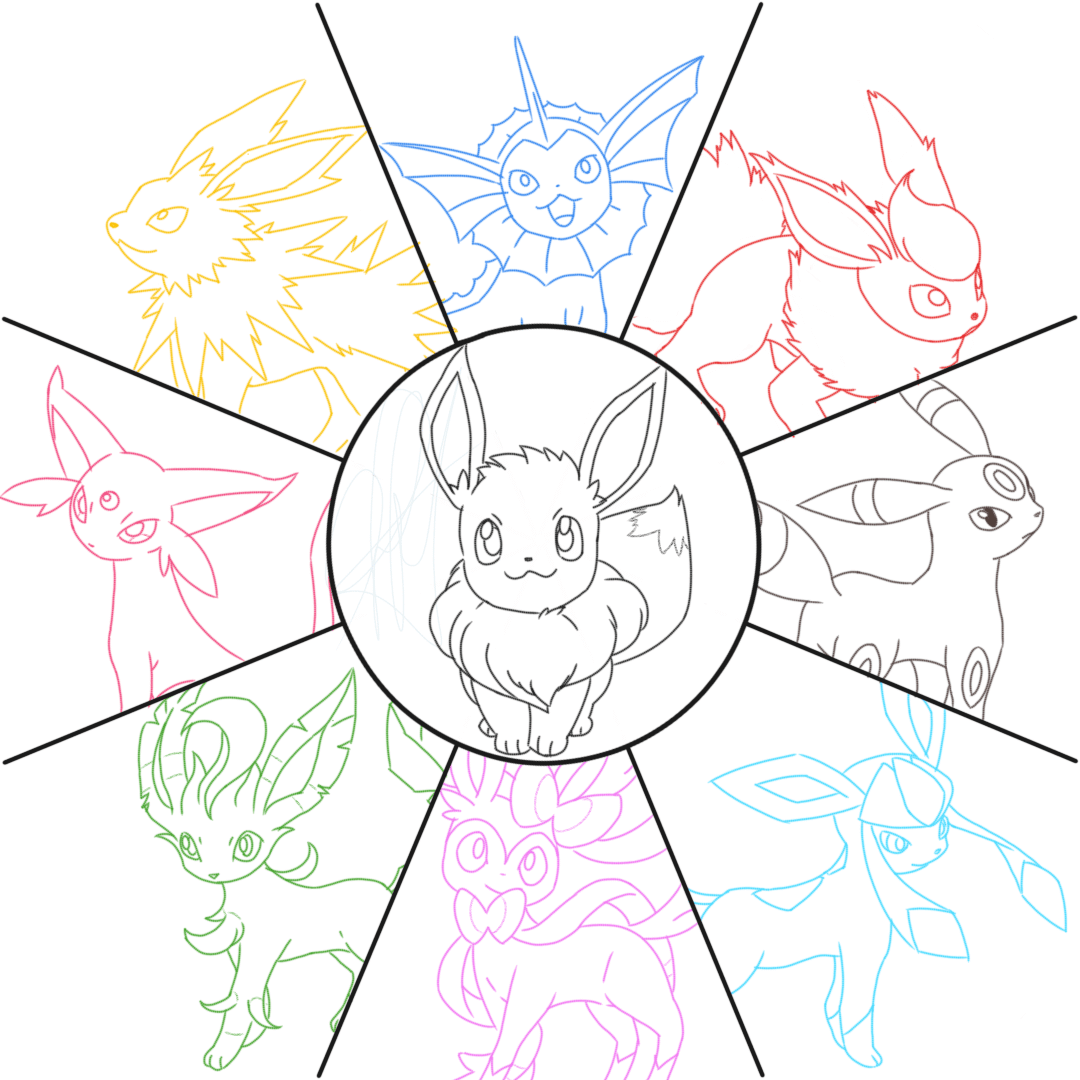 Oc pokemon redesign ghost type eevee