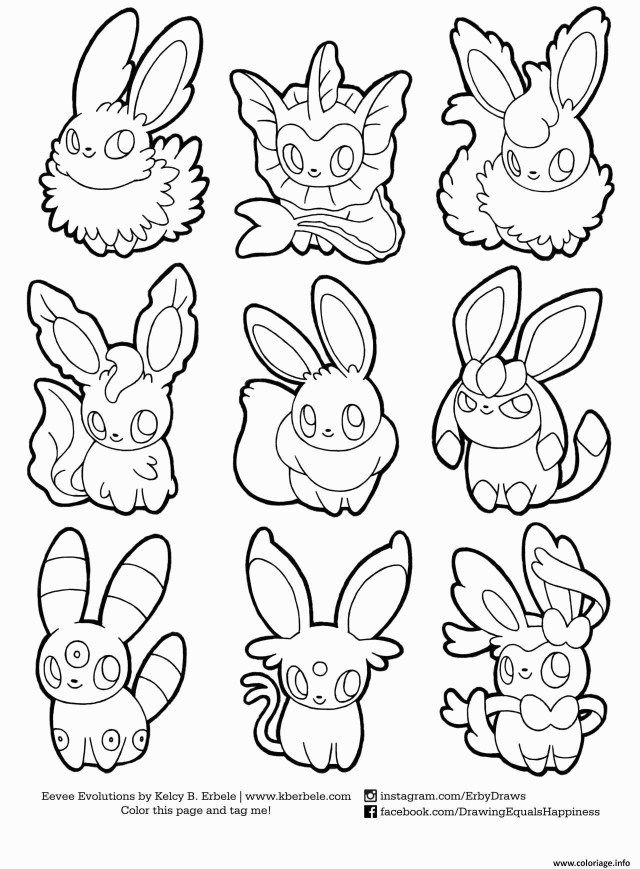 Great picture of eevee coloring pages