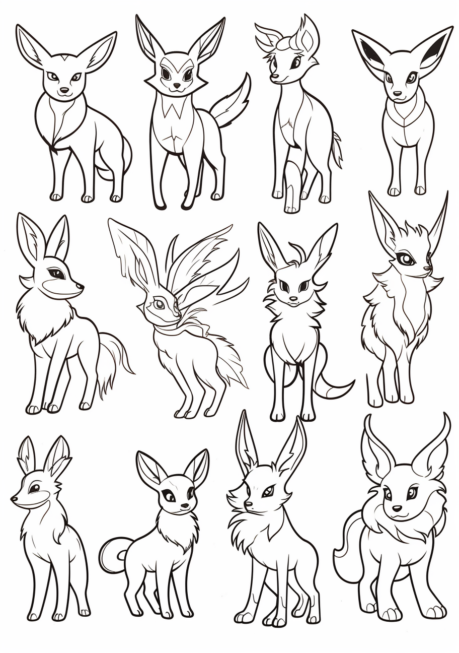 Eevee evolution easy to distinguish