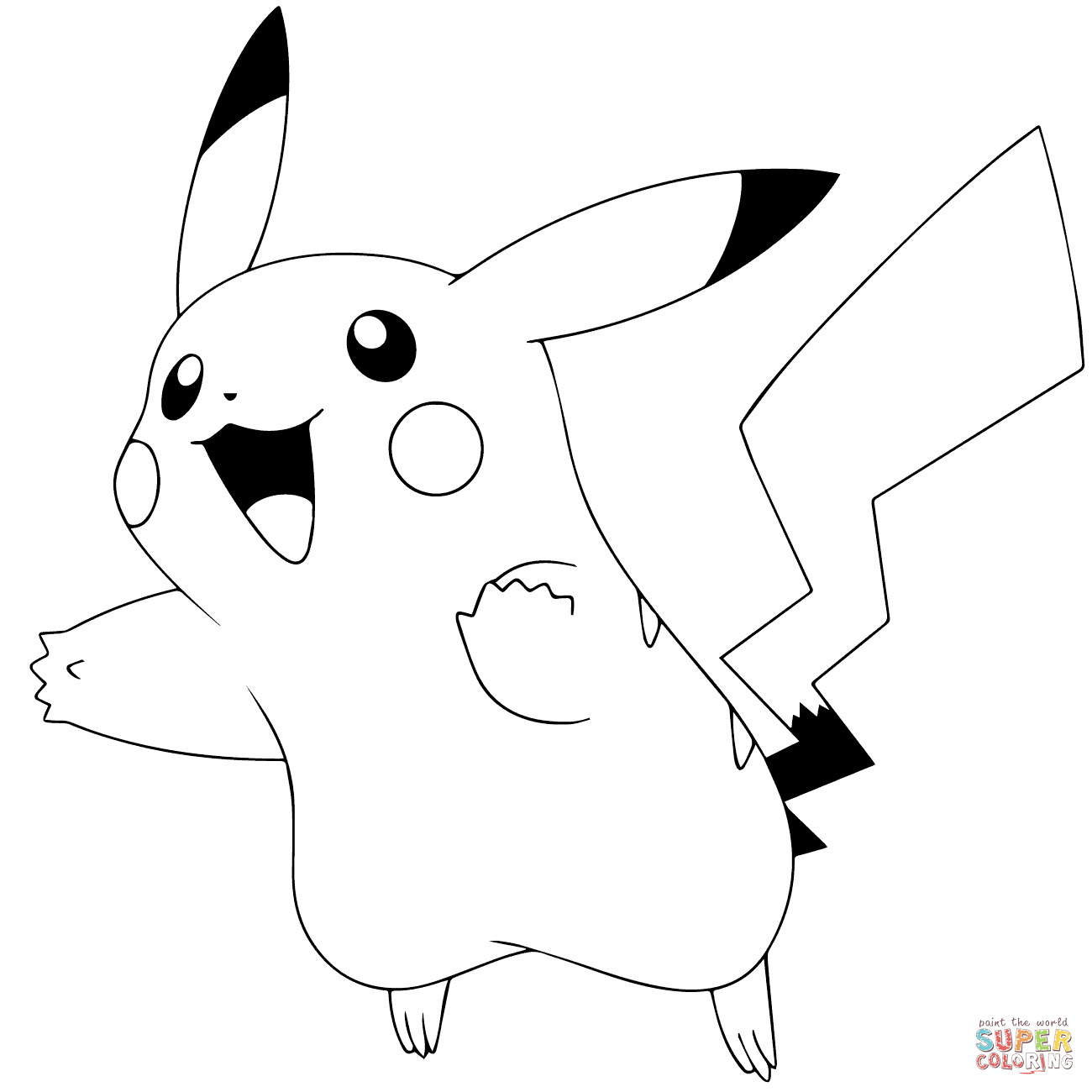 Pokãmon go pikachu coloring page free printable coloring pages