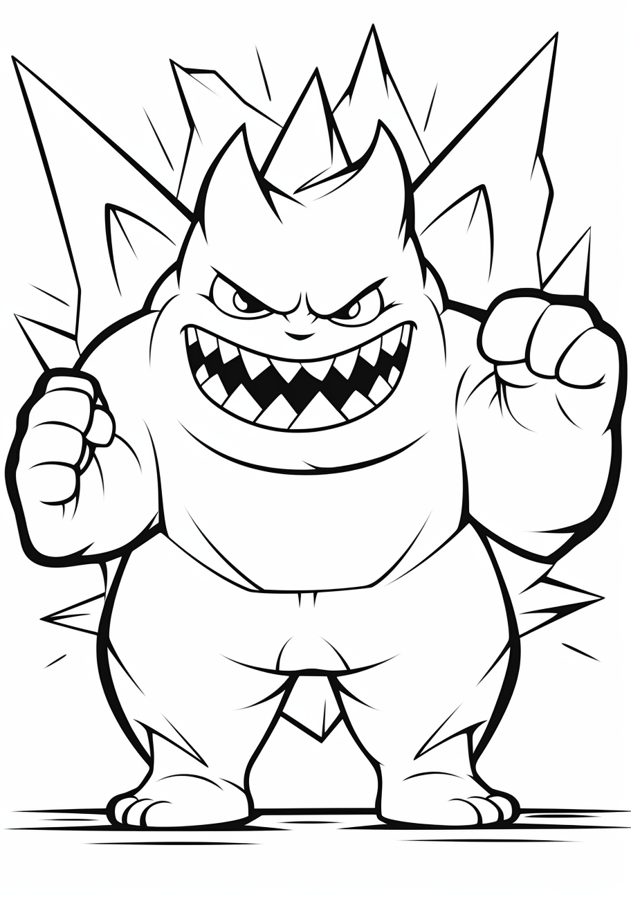 Beginners gengar coloring s