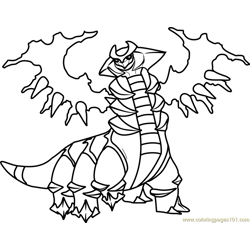 Pokemon giratina coloring pages for kids