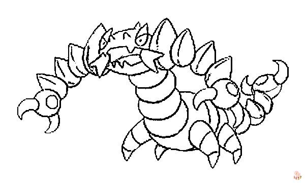 Pokemon drapion coloring pages fun and creative activities