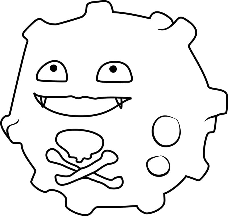 Koffing pokemon go coloring page