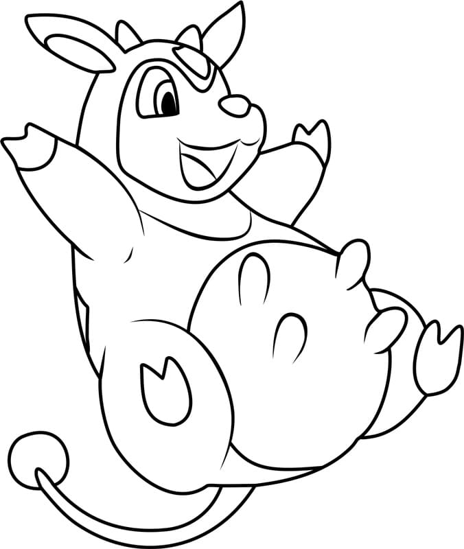 Miltank pokemon coloring page