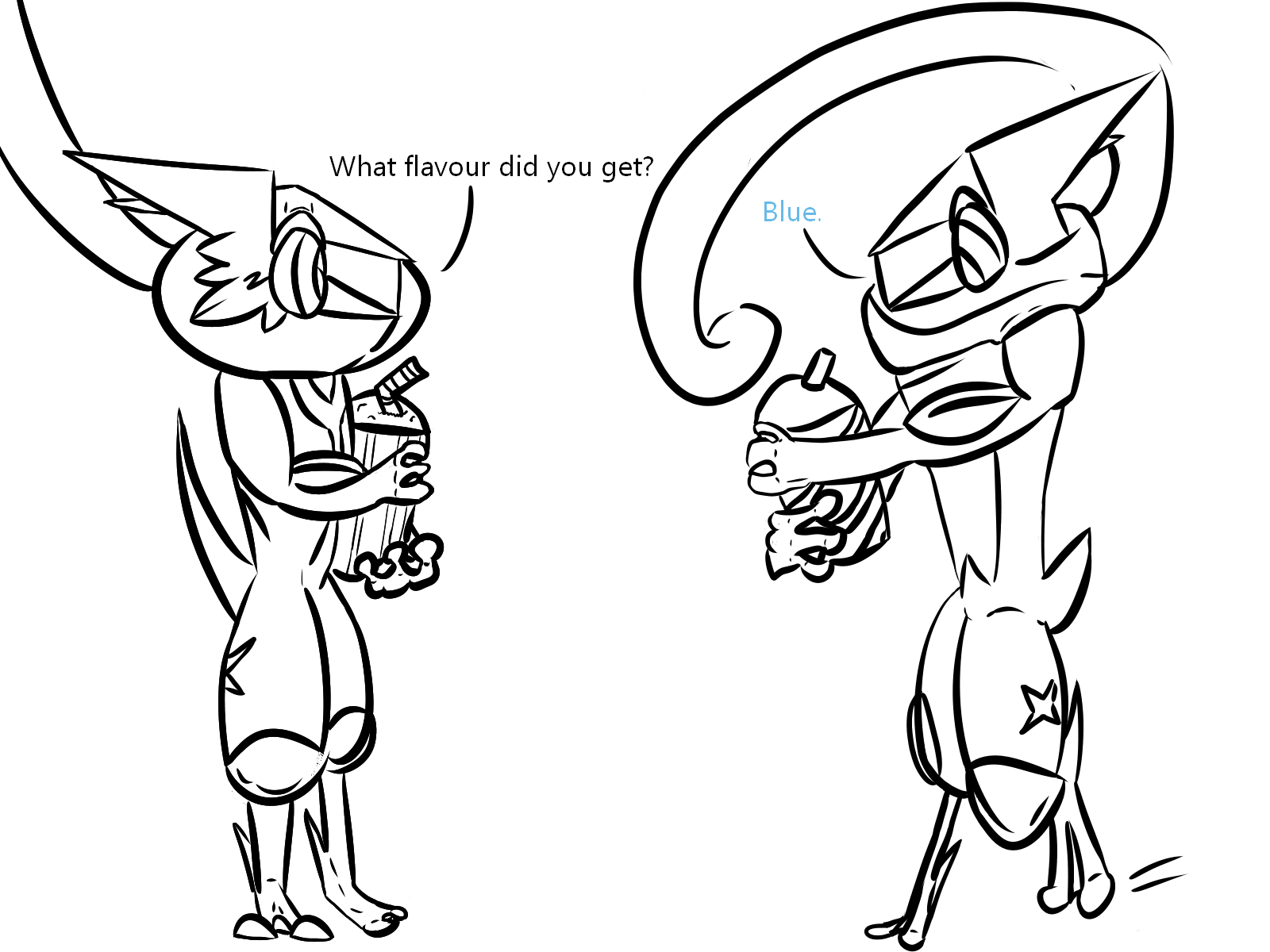 Day drawing greninja and ash