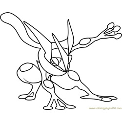 Greninja coloring pages for kids