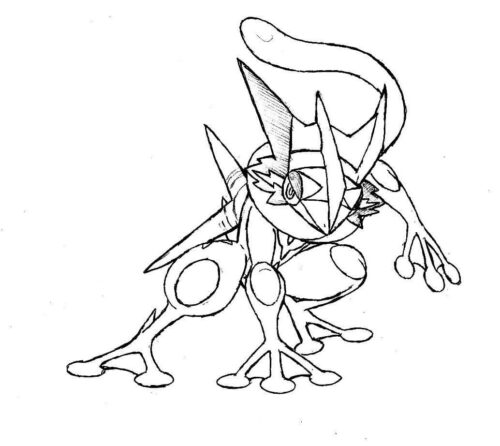 Pokemon greninja coloring pages