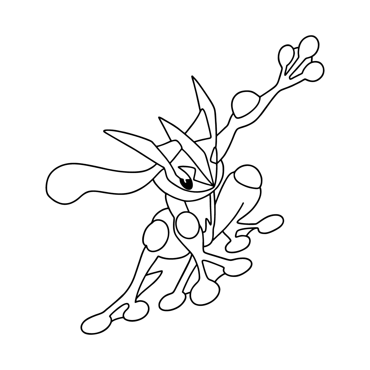 Coloring page pokemon go greninja â online and print for free