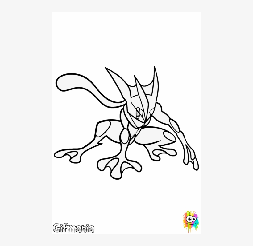Ash greninja coloring pages beautiful greninja base