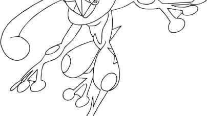 Greninja coloring pages