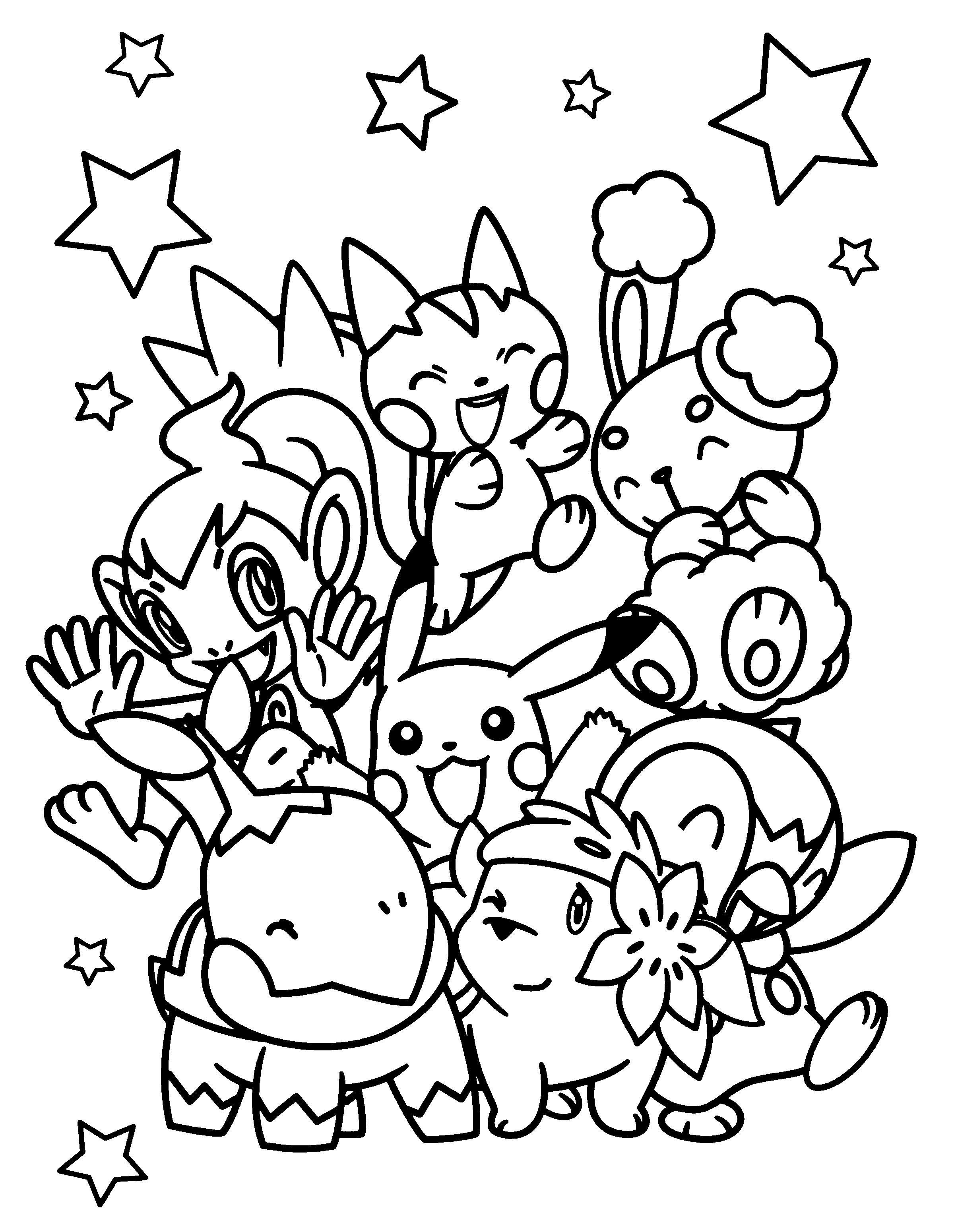 Free pokemon group coloring pages download free pokemon group coloring pages png images free cliparts on clipart library