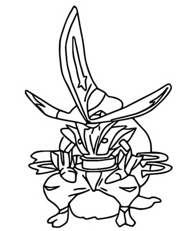 Kingambit pokemon coloring page