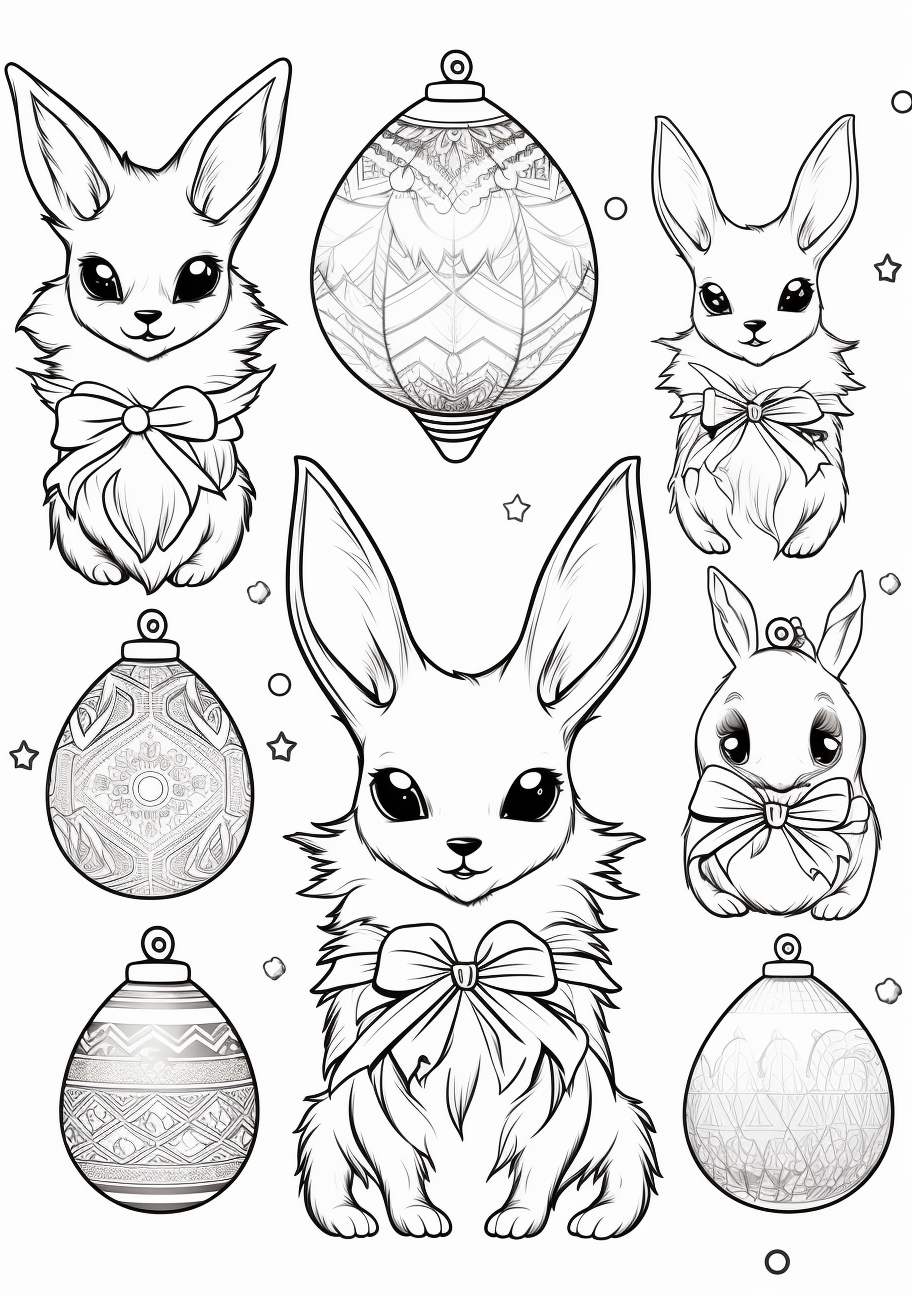 Holiday special eevee evolution coloring