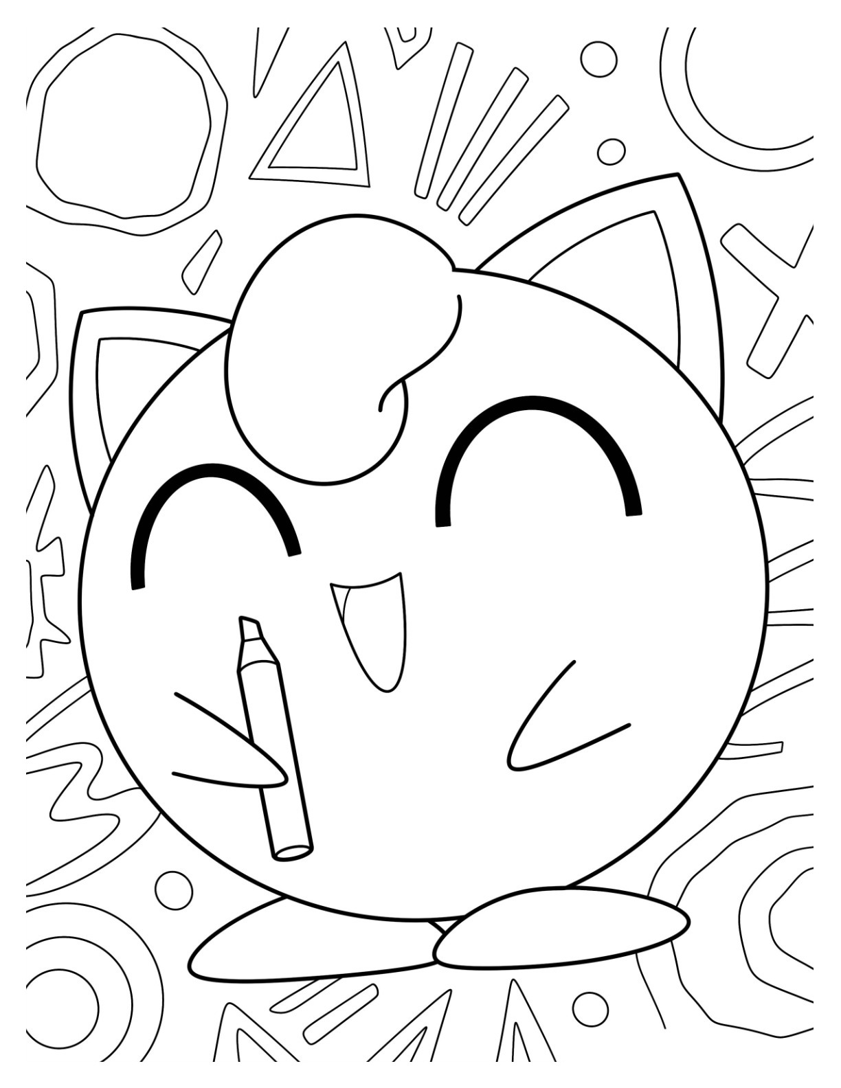 Jigglypuff coloring pages by coloringpageswk on