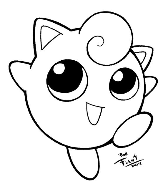 Dibujos para colorear jigglypuff by dibujosparacolorear on deviantart fotos de pokemones para dibujar