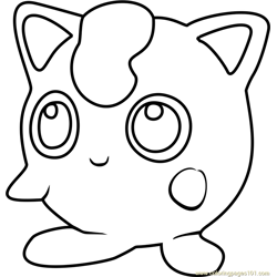 Jigglypuff coloring pages for kids